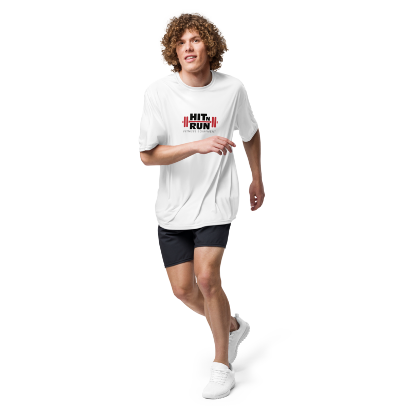HIT N RUN FITNESS Unisex performance crew neck t-shirt